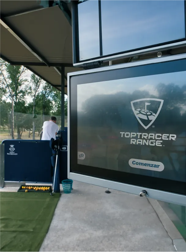 Toptracer en la zona de prácticas